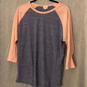 LULAROE RANDY Light pink and purple heathered